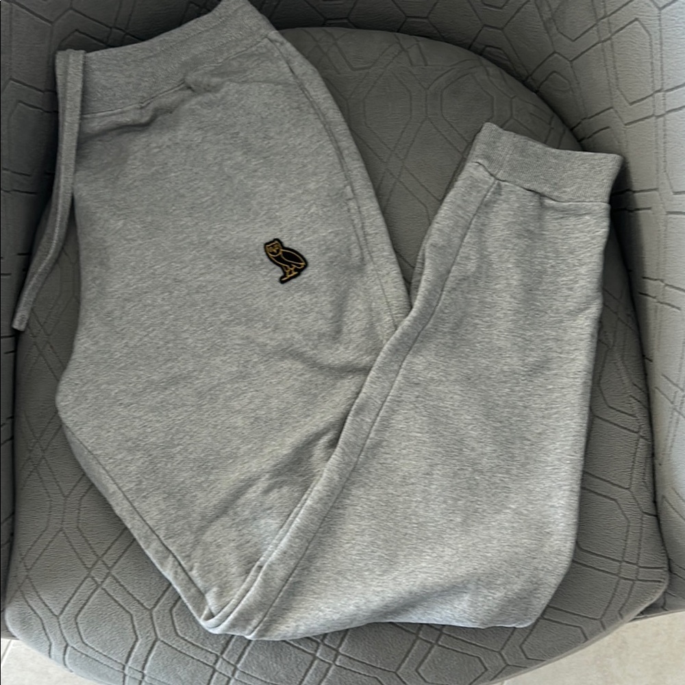 OVO Gray Sweatpants Relaxed Fit Joggers